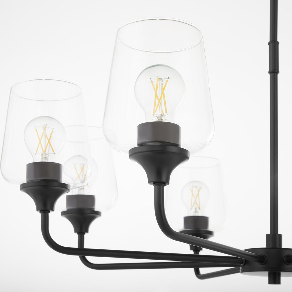 Raymond 8-light Chandelier Matte Black