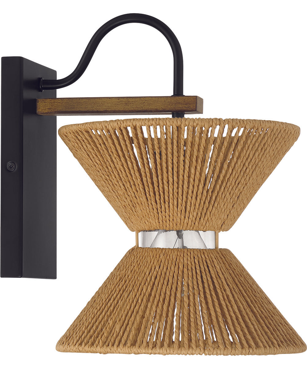 Serena 1-Light Lighting Flat Black/Walnut