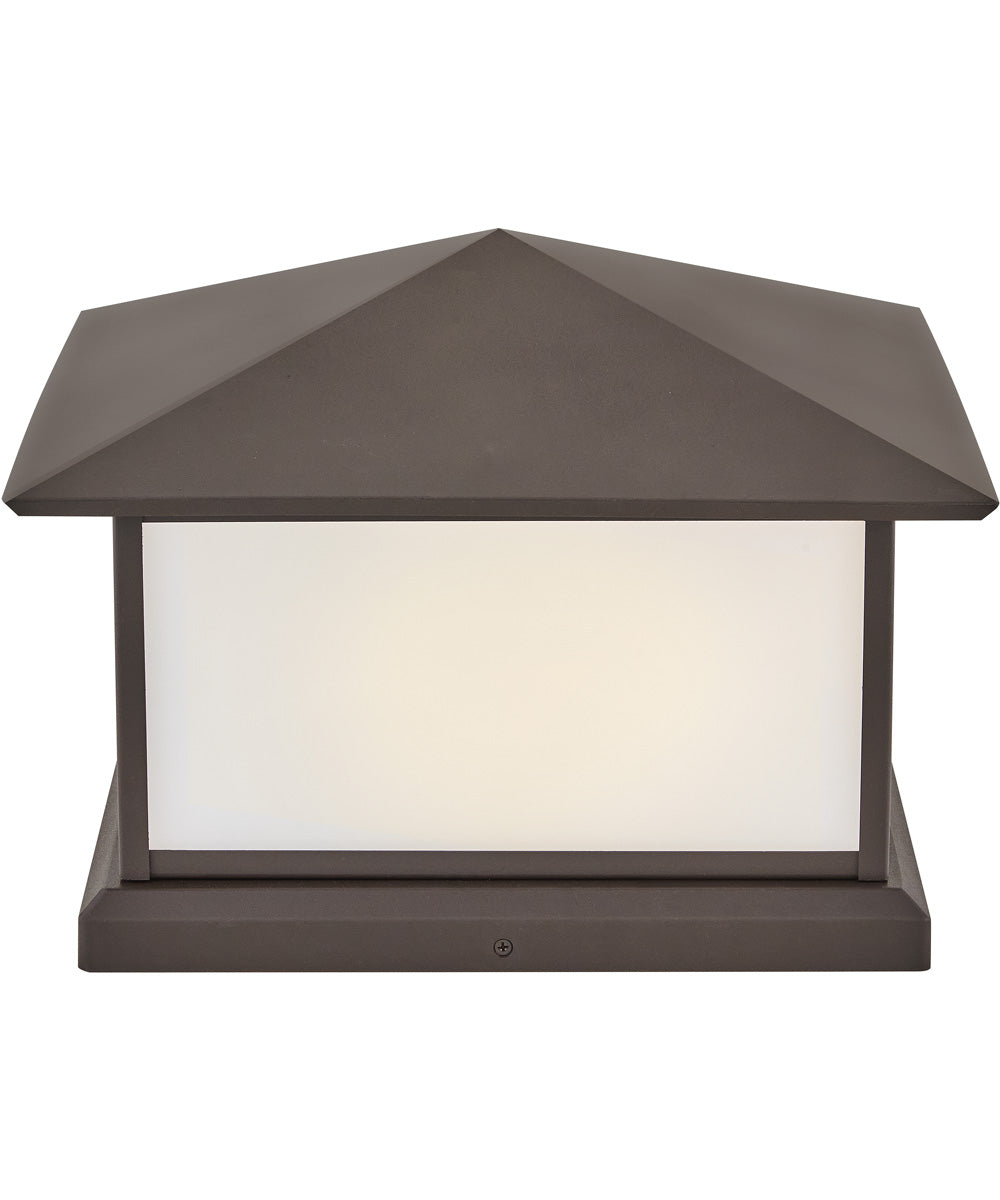 Walter 2-Light Large Pier Mount Lantern in Textured Oil Rubbed Bronze