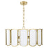 Belleview 5-light Pendant Aged Brass