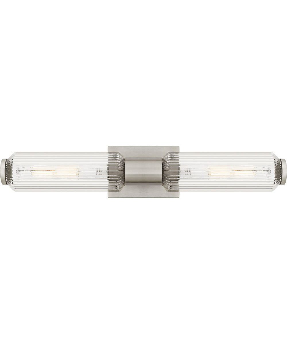 Hawes Medium 2-light Bath Light Brushed Nickel