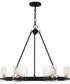 Gloucester 6-light Chandelier Matte Black