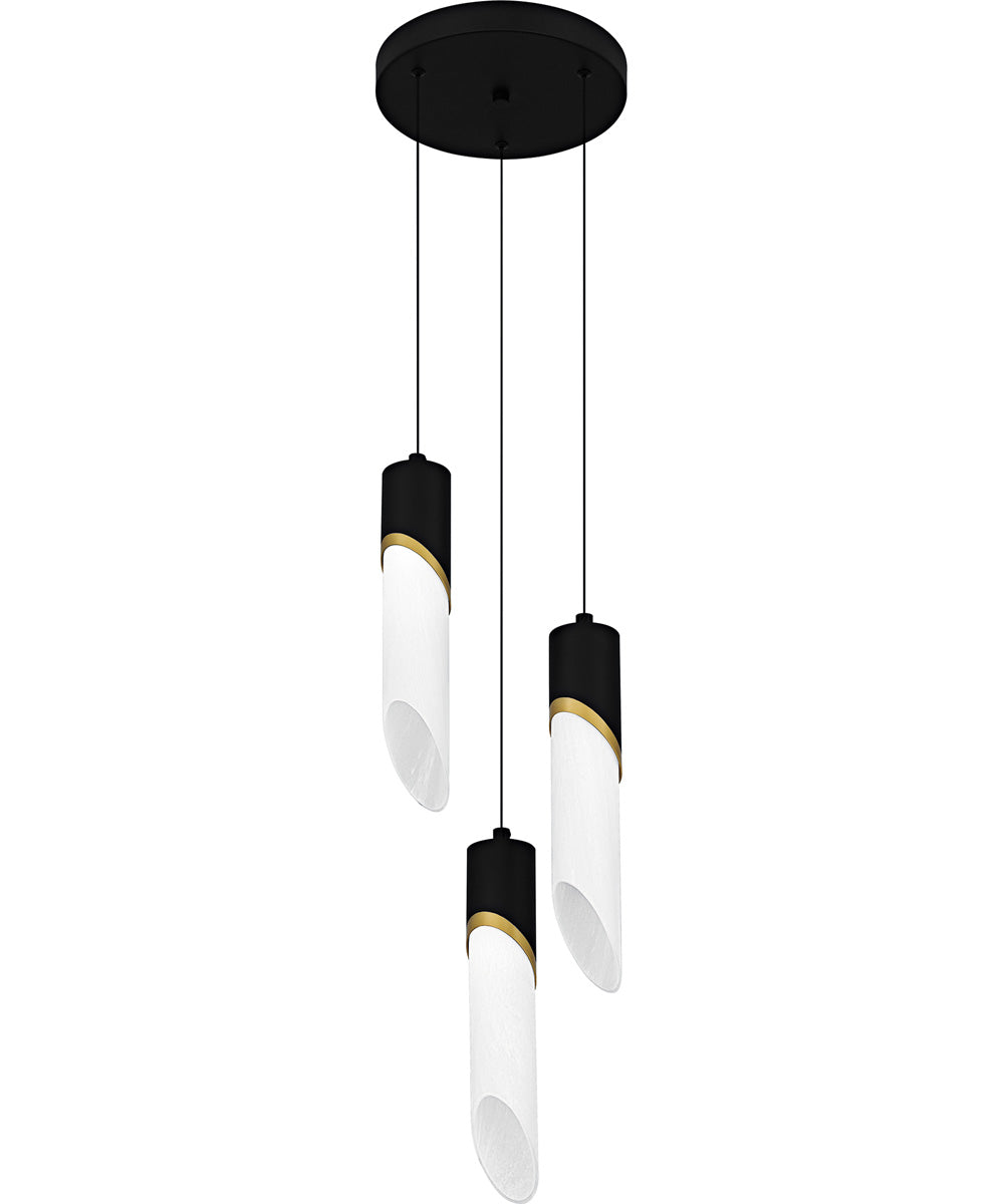 Alys 3-light Pendant Matte Black