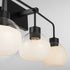 Lacy 3-light Bath Vanity Light Matte Black