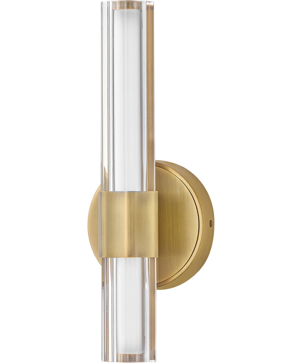 Georgette LED-Light Medium LED Sconce in Lacquered Brass