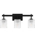 Brenthouse Large 3-light Bath Light Matte Black