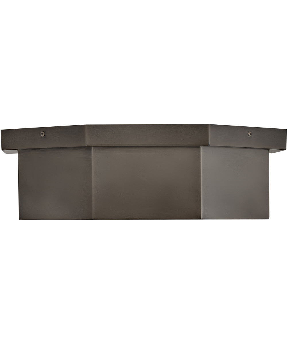 Facet 3-Light Medium Flush Mount in Black Oxide