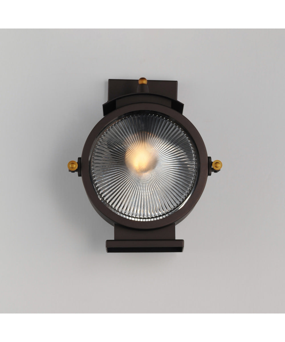 Portside 1-Light Outdoor Wall Sconce Oil Rubbed Bronze / Antique Brass