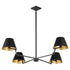 Bliss 4-light Chandelier Matte Black