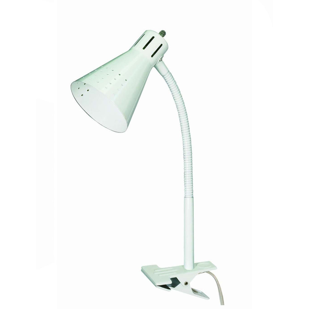 Clip-on Gooseneck Desk Lamp White 60/832