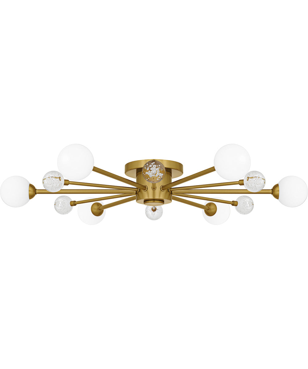 Quoizel Semi-Flush Mount Extra Large 6-light Semi Flush Mount Brushed Gold