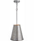 Ari 1-Light Pendant Etched Nickel