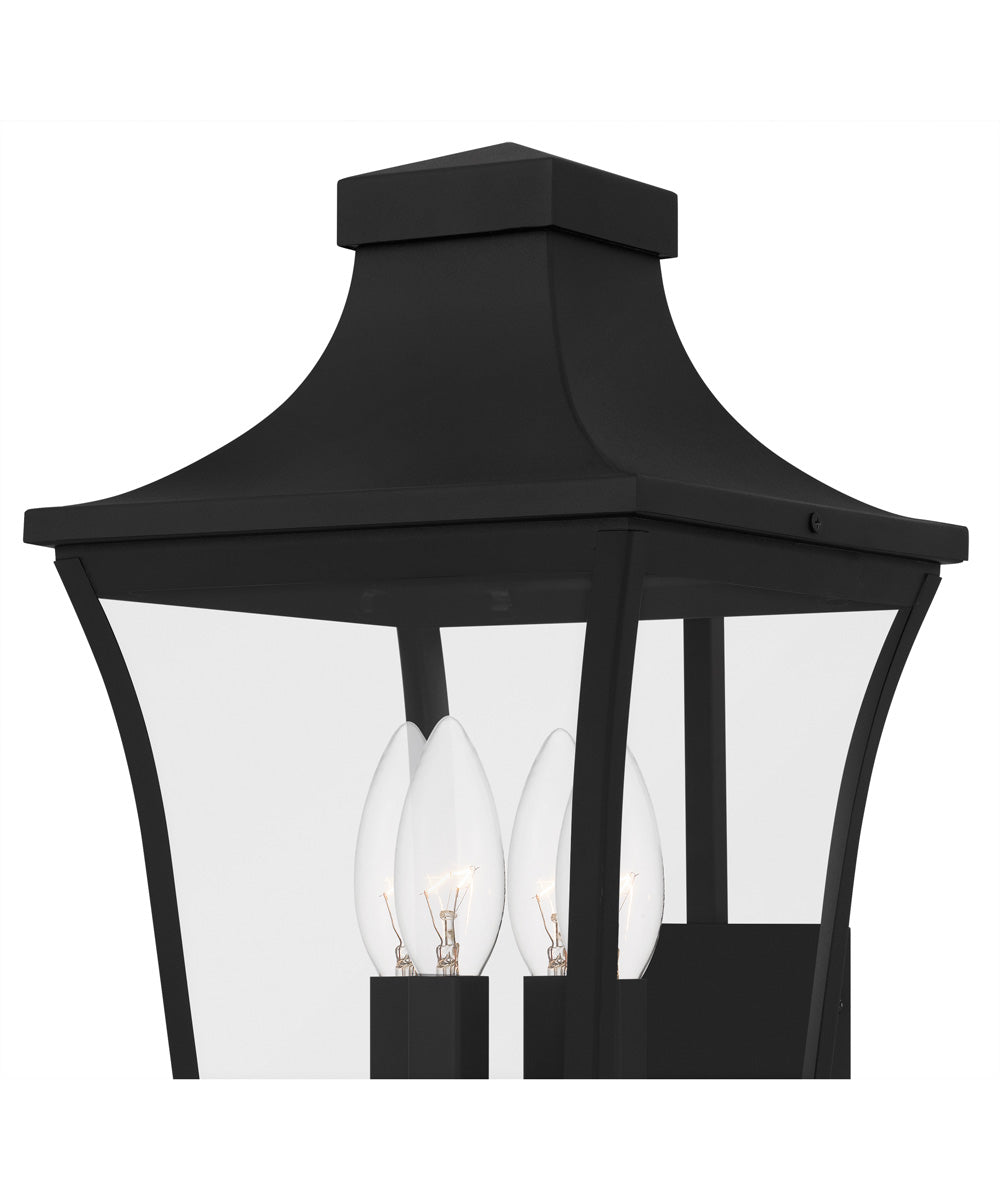 Quentin Large 4-light Outdoor Wall Light Earth Black