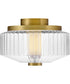 Reign LED-Light Small LED Flush Mount in Lacquered Brass