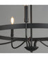 Frankie 5-Light Chandelier Black