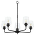 Raymond 5-light Chandelier Matte Black