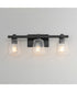 Cubos 3-Light Bath Vanity Black