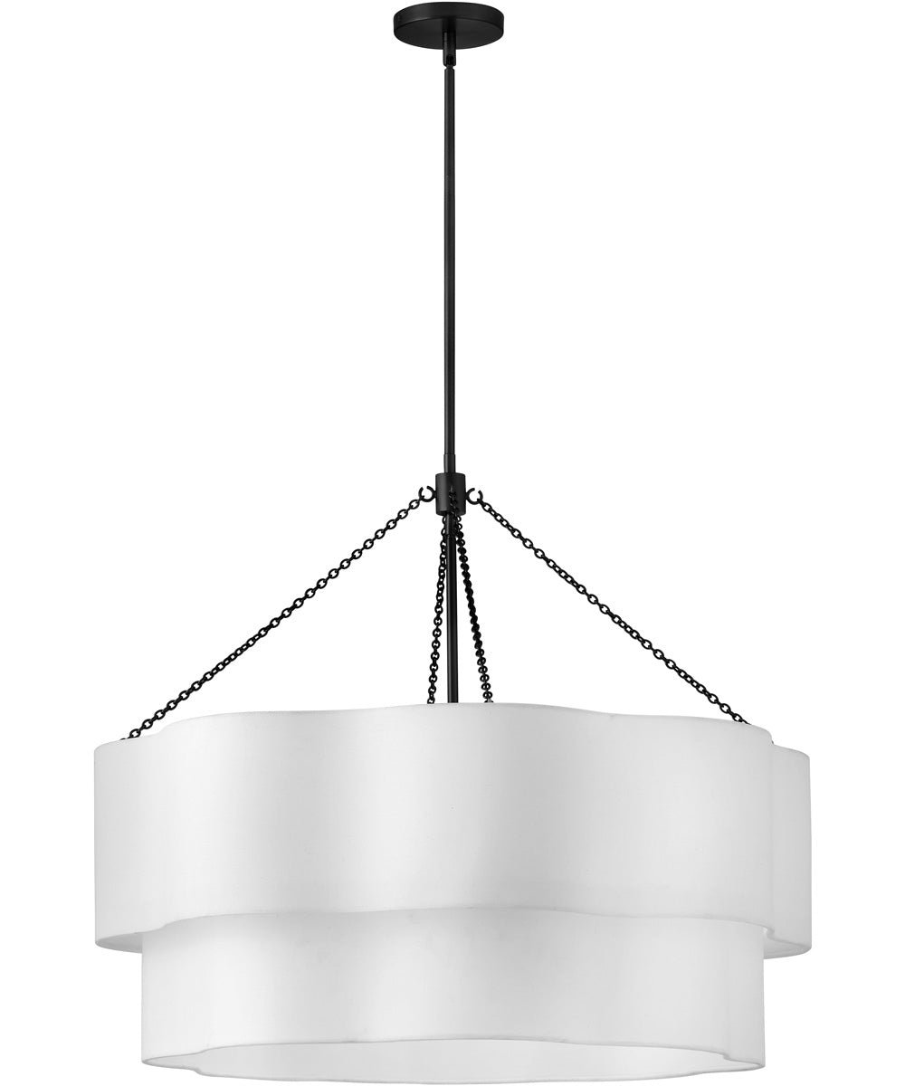 Gwen 8-Light Medium Drum Chandelier in Black