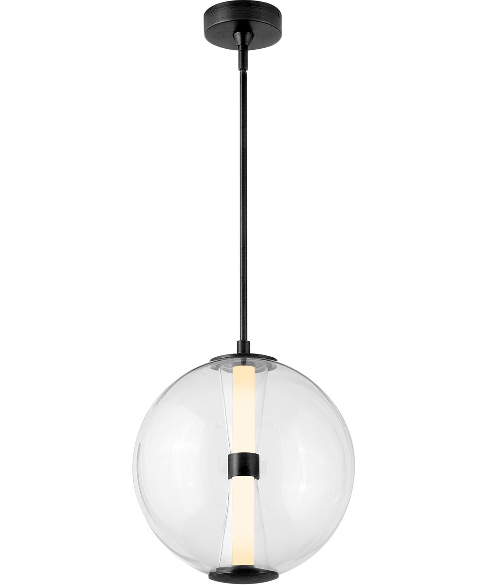 Elin LED-Light Medium Globe Pendant in Black