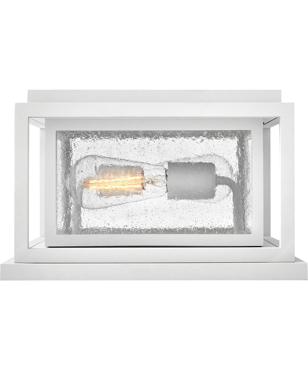 Republic 2-Light Small Pier Mount Lantern in Textured White