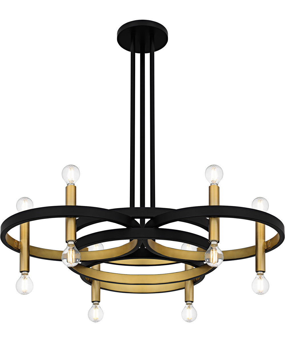 Winsland 12-light Chandelier Matte Black