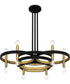 Winsland 12-light Chandelier Matte Black