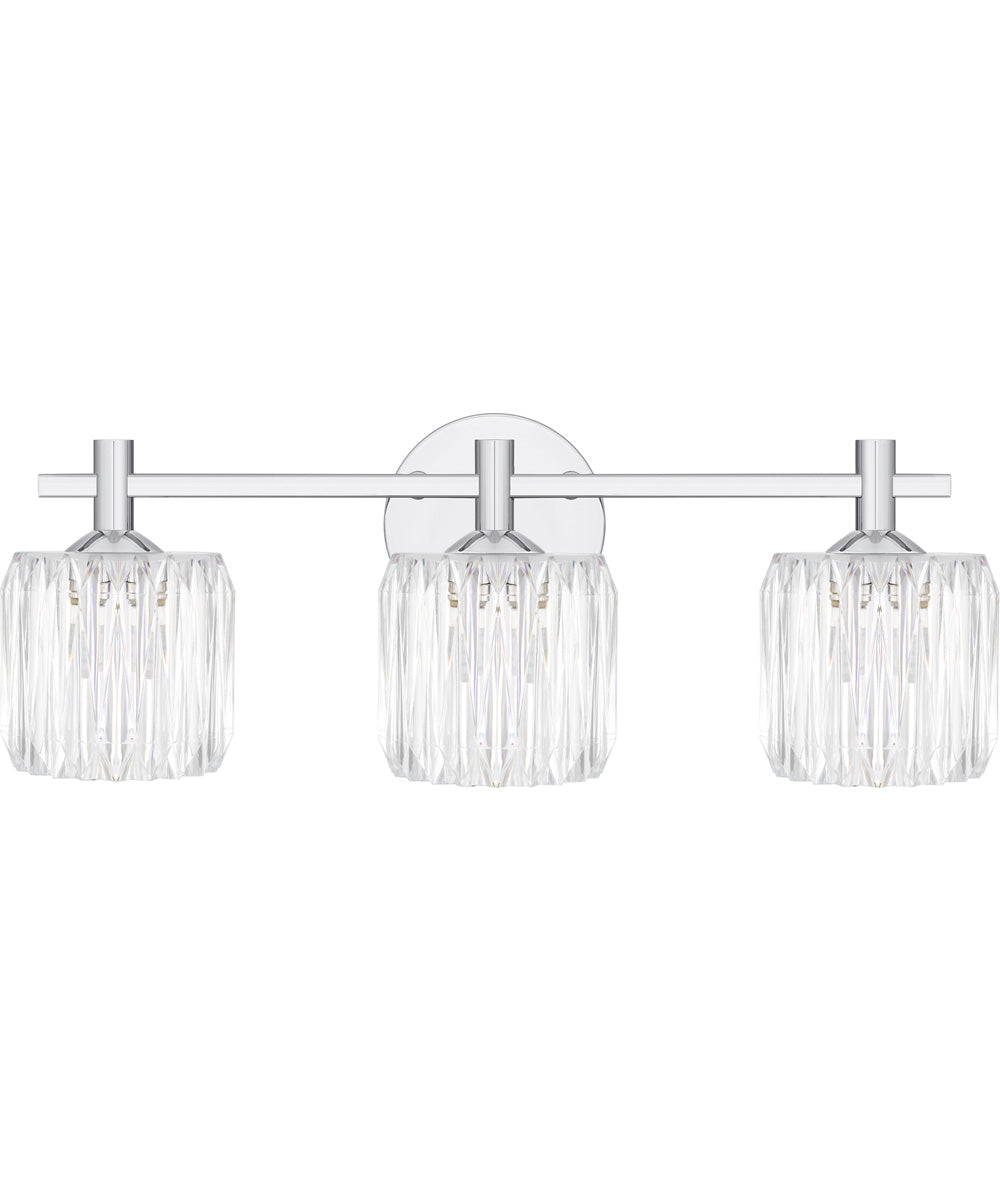 Spade Large 3-light Bath Light Polished Chrome