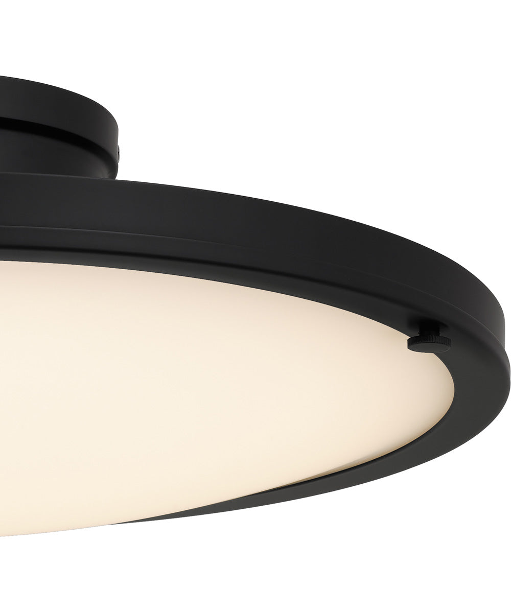 Quoizel Semi-Flush Mount Medium Semi Flush Mount Matte Black