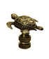 1.4"H Antique Metal Sea Turtle Antique Brass Base Lamp Finial