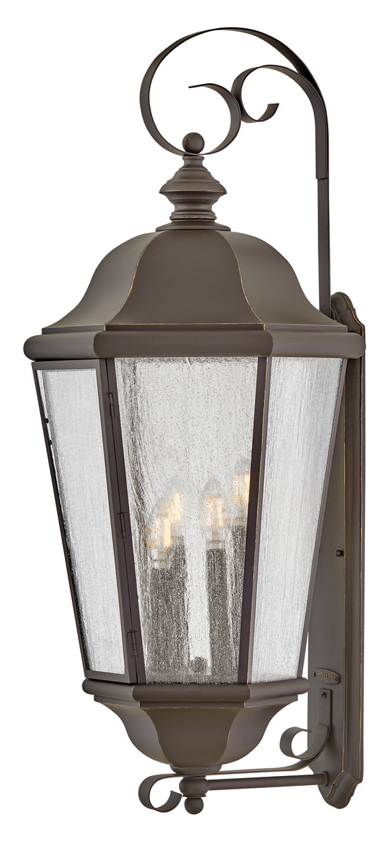 Edgewater 4-Light Extra Large Wall Mount Lantern in Oil Rubbed Bronze