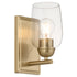 Wallinger 1-light Wall Mount Light Fixture Aged Brass