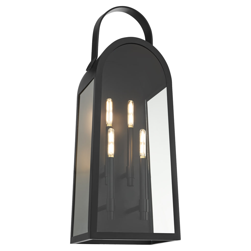 Rossi 4-light Wall Mount Light Fixture Matte Black