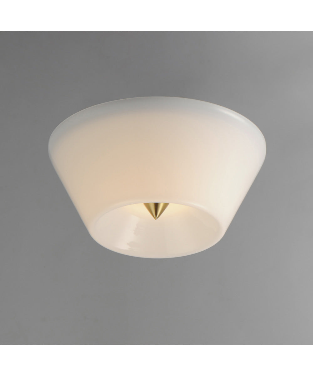 Tack LED Flush Mount Natural Aged Brass