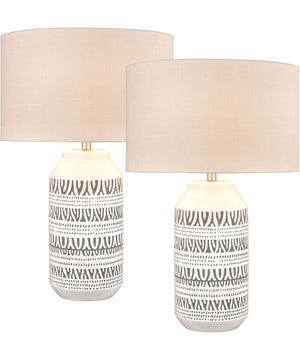 Calabar Table Lamp - Set of 2 White