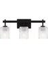 Brenthouse Large 3-light Bath Light Matte Black