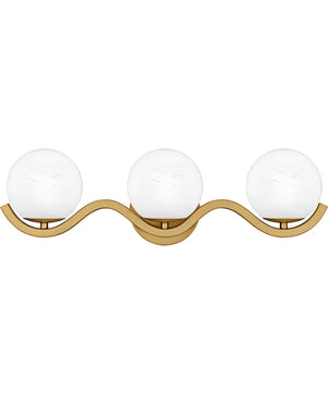 Spherical Large 3-light Bath Light Aged Brass