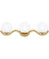 Spherical Large 3-light Bath Light Aged Brass