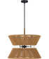 Serena 6-Light Lighting Flat Black/Walnut