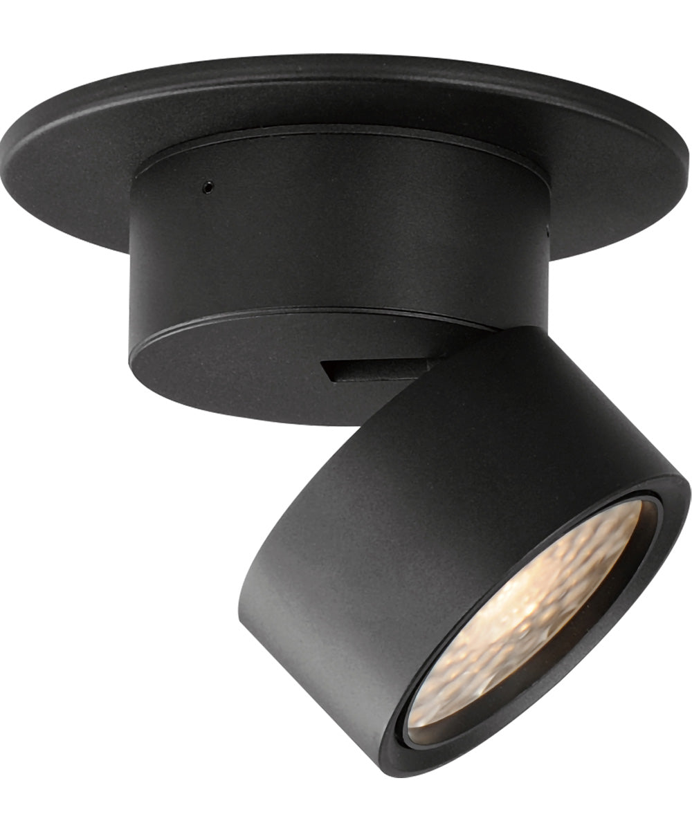 Swinger Mini Adjustable LED Flush Mount Black