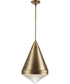 Hargreaves 1-Light Pendant Natural Aged Brass