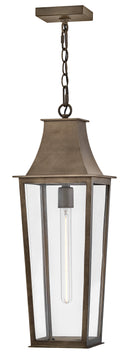 Georgetown 1-Light Large Hanging Lantern in Burnished Bronze