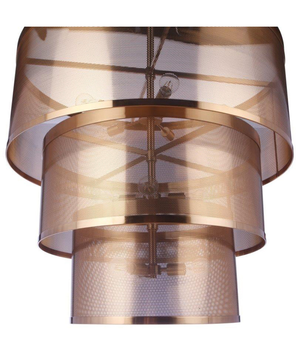 Mesh 12-Light Lighting Satin Brass