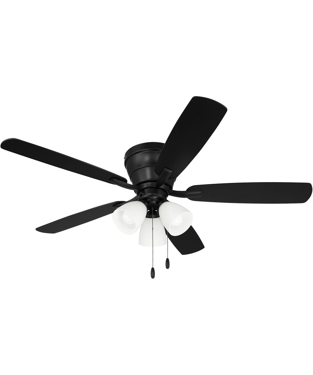 Wheeler 52 3-Light  3-Light Fan Flat Black