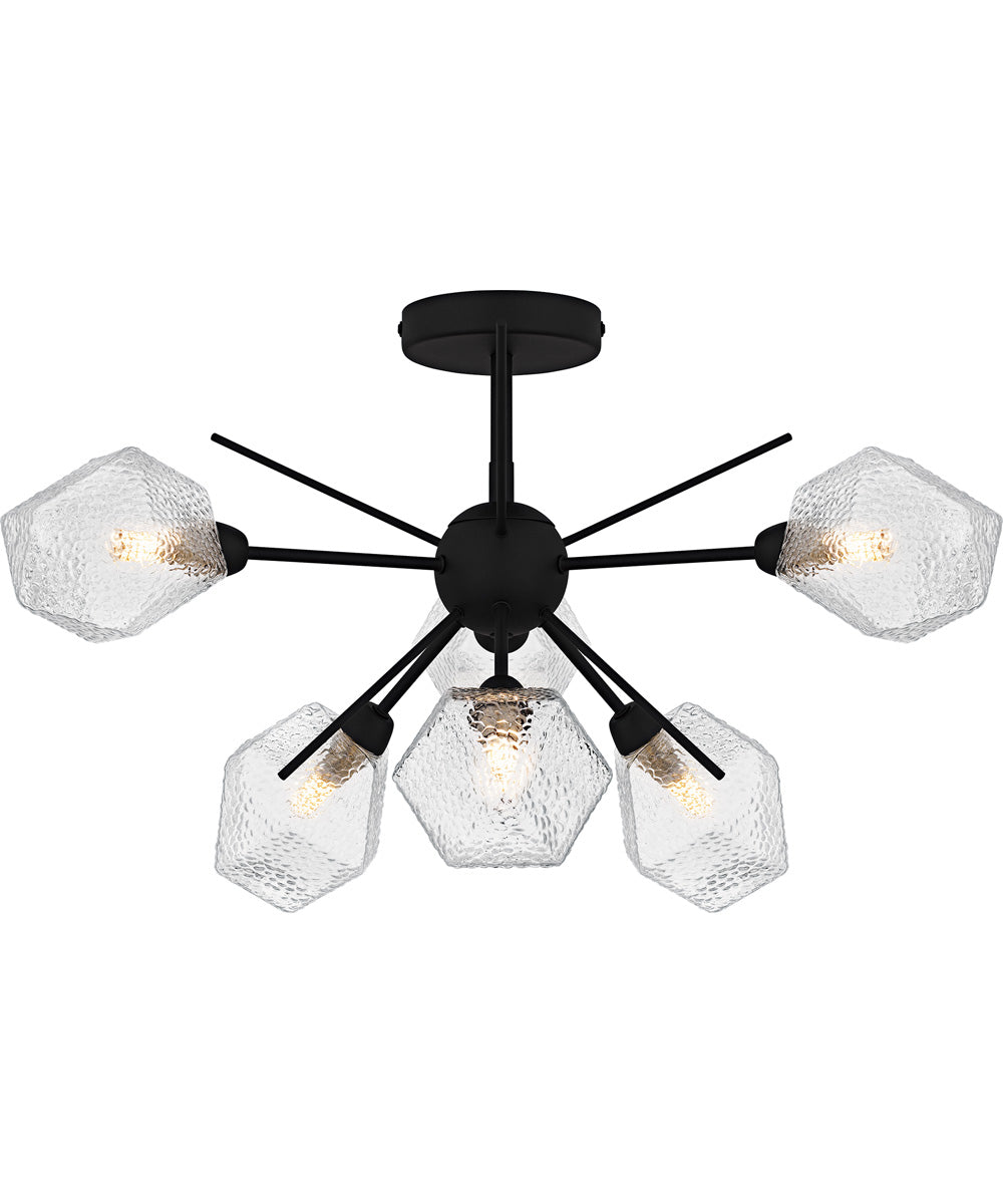 Salvador Extra Large 6-light Semi Flush Mount Earth Black