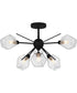 Salvador Extra Large 6-light Semi Flush Mount Earth Black