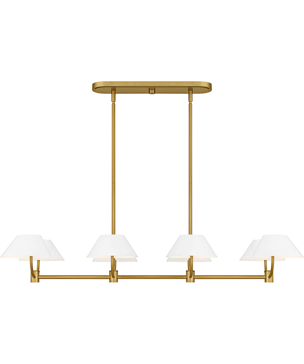 Penley Medium 8-light Island Light Brushed Gold