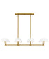 Penley Medium 8-light Island Light Brushed Gold