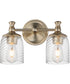 Swirl 2-Light Wall Sconce Satin Champagne