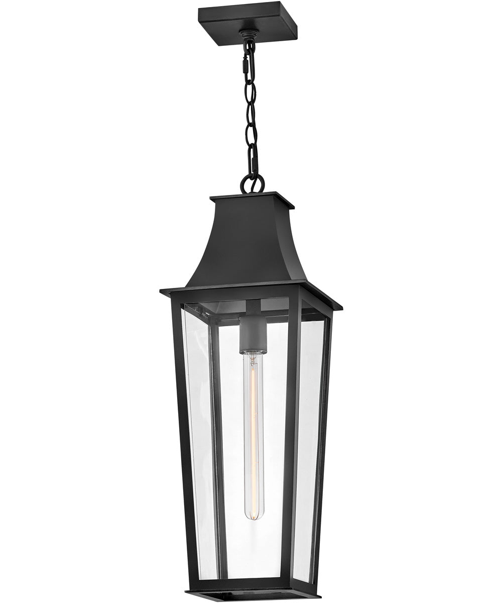 Georgetown 1-Light Large Hanging Lantern in Black