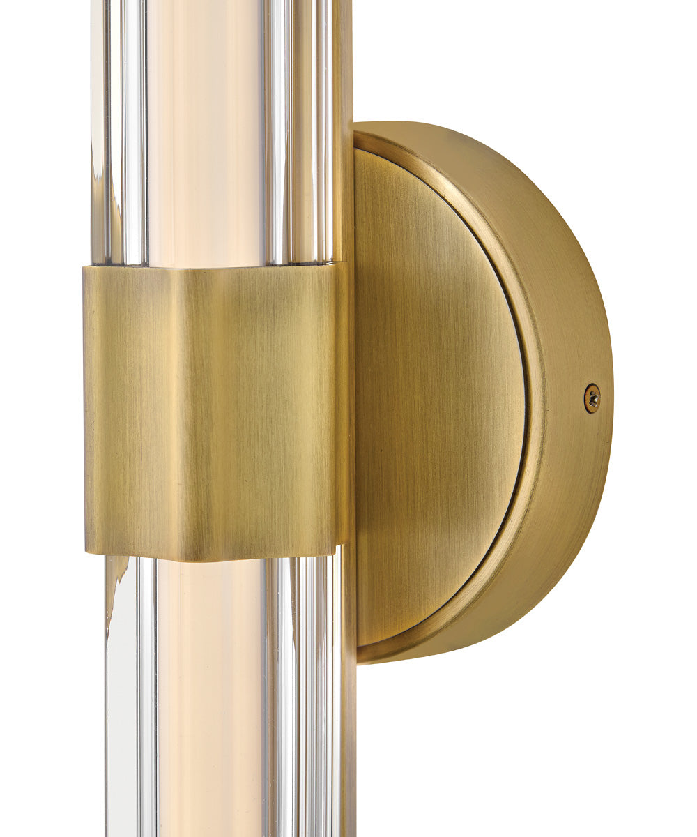 Georgette LED-Light Medium LED Sconce in Lacquered Brass